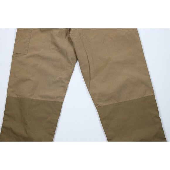 Vintage Gander Mountain Mens 38x32 Faded Canvas Wide Leg Field Brush Pants Brown - Picture 12 of 14